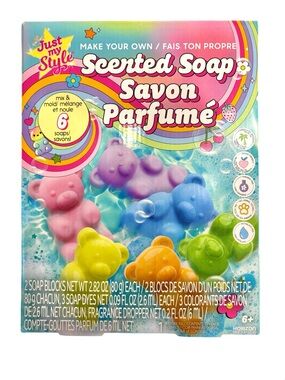 JUST MY STYLE Colored Bear Scented Soap Making Kit DIY Craft Activity Toy Set 6+
